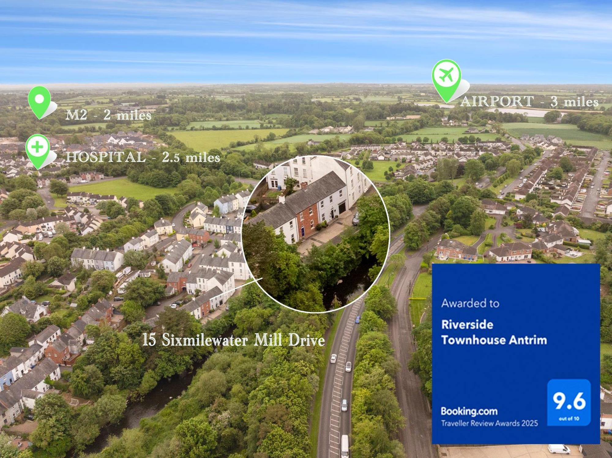 Riverside Townhouse Antrim Exterior foto